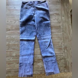 Vintage Bebe Size 2  Periwinkle suede pants